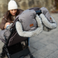 PETITE&MARS Rukávnik / rukavice Furry Veritable Khaki