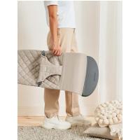 BABYBJÖRN Lehátko Bliss Woven, Sand grey, tmavá šedá konštrukcia
