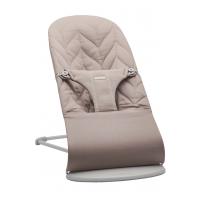 BABYBJÖRN Lehátko Bliss Woven Petal, Sand grey, svetlá šedá konštrukcia