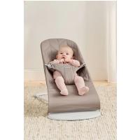 BABYBJÖRN Lehátko Bliss Woven Petal, Sand grey, svetlá šedá konštrukcia