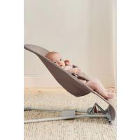 BABYBJÖRN Lehátko Bliss Woven Petal, Sand grey, svetlá šedá konštrukcia