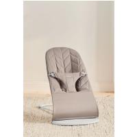 BABYBJÖRN Lehátko Bliss Woven Petal, Sand grey, svetlá šedá konštrukcia