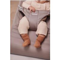 BABYBJÖRN Lehátko Bliss Woven Petal, Sand grey, svetlá šedá konštrukcia