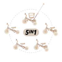 PETITE&MARS Teplomer silikónový digitálny do vody Crab Caleb Dusty Rose 0m+