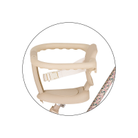 PETITE&MARS Teplomer silikónový digitálny do vody Crab Caleb Dusty Rose 0m+