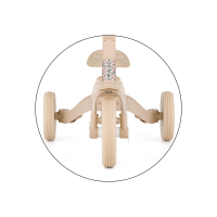 PETITE&MARS Teplomer silikónový digitálny do vody Crab Caleb Dusty Rose 0m+