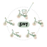 PETITE&MARS Teplomer silikónový digitálny do vody Crab Caleb Dusty Rose 0m+