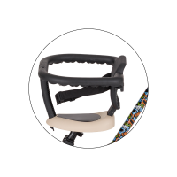 PETITE&MARS Teplomer silikónový digitálny do vody Crab Caleb Dusty Rose 0m+