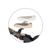 PETITE&MARS Teplomer silikónový digitálny do vody Crab Caleb Dusty Rose 0m+