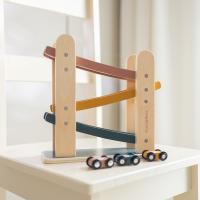 PETITE&MARS Hračka drevená pretekárska dráha Milky Way Wood of Mars 18m+ Cosmic Blue