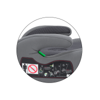 PETITE&MARS Podsedák Optimus Pro i-Size Black Air 125 - 150 cm (22-36 kg)