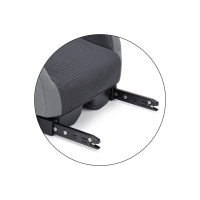 PETITE&MARS Podsedák Optimus Pro i-Size Black Air 125 - 150 cm (22-36 kg)