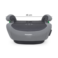 PETITE&MARS Podsedák Optimus Pro i-Size Grey Air 125 - 150 cm (22-36 kg)