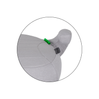 PETITE&MARS Podsedák Zuno Gentle Grey 125 - 150 cm (22-36 kg)