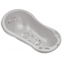 MALTEX Vanička Zebra 100 cm so štupľom a protišmykovou podložkou - grey