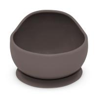 PETITE&MARS Miska silikónová s prísavkou Take&Match Bitter Cocoa 6m+