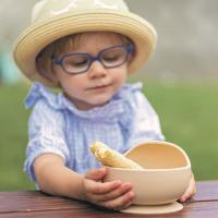 PETITE&MARS Miska silikónová s prísavkou TAKE&MATCH Desert Sand 6m+