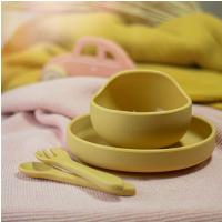 PETITE&MARS Miska silikónová s prísavkou TAKE&MATCH Intense Ochre 6m+