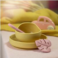 PETITE&MARS Miska silikónová s prísavkou TAKE&MATCH Intense Ochre 6m+