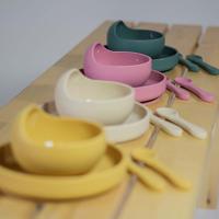 PETITE&MARS Miska silikónová s prísavkou TAKE&MATCH Dusty Rose 6m+