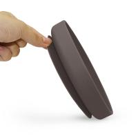 PETITE&MARS Tanier silikónový s prísavkou Take&Match Bitter Cocoa 6m+