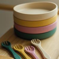 PETITE&MARS Tanier silikónový s prísavkou TAKE&MATCH Misty Green 6m+