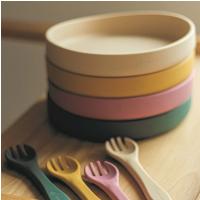 PETITE&MARS Tanier silikónový s prísavkou TAKE&MATCH Dusty Rose 6m+