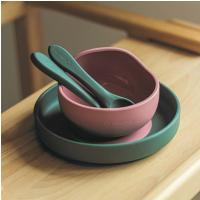 PETITE&MARS Príbor silikónový TAKE&MATCH Misty Green 6m+