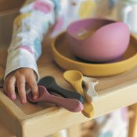 PETITE&MARS Príbor silikónový TAKE&MATCH Misty Green 6m+