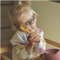 PETITE&MARS Príbor silikónový TAKE&MATCH Intense Ochre 6m+