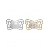 CHICCO Cumlík Physio Light silikónový nočný 6-16m, 2ks