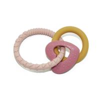 PETITE&MARS Hryzačka silikónová Love Cute Pink 0m+