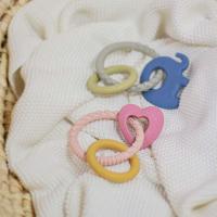 PETITE&MARS Hryzačka silikónová Love Cute Pink 0m+