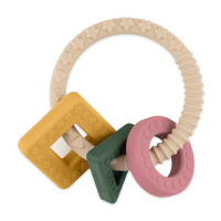 PETITE&MARS Hryzačka silikónová Figures Desert Sand 0m+