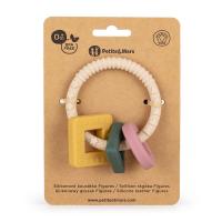 PETITE&MARS Hryzačka silikónová Figures Desert Sand 0m+