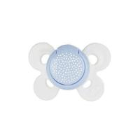 CHICCO Cumlík Physio Comfort silikónový 6-16m chlapec - bodky/macko 2 ks