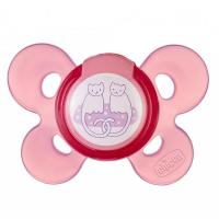 CHICCO Cumlík Physio Comfort silikónový 6-16m chlapec - bodky/macko 2 ks