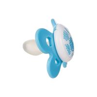 CHICCO Cumlík Physio Comfort silikónový 2-6m chlapec - macko/bodky 2 ks