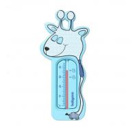 BABYONO Teplomer do vody - irafa modrá, ruová