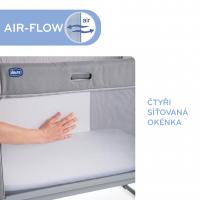 CHICCO Postieľka Next2Me Forever - Ash Grey