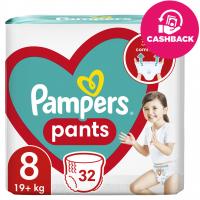 PAMPERS Plienky nohavičkové Active Baby Pants veľ. 8 (32 ks) 19+ kg