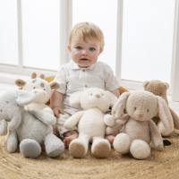 NATTOU Hračka chobotnička edukačná 8 aktivít Lapidou pink