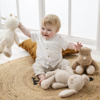 NATTOU Hračka chobotnička edukačná 8 aktivít Lapidou pink