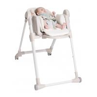 CHICCO Stolička jedálenská Polly Armonia - Mother Pearl