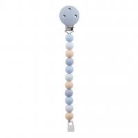 NATTOU Klip na cumlík silikónový multicolors blue bez BPA