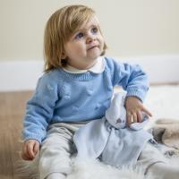 NATTOU Maznáčik mini Lapidou Glow svetlomodrý 28 cm, 0 m+