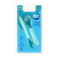 CANPOL BABIES Lyžičky melamínové Exotic animals 2 ks žlté