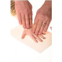 BABY DAB Farba na detské odtlačky - šedá