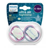 AVENT CUMLÍK Ultra air 6-18m nočný, dievča