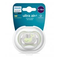 Philips AVENT Cumlík Ultra air obrázok 6-18m veľryba 1ks